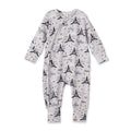 Airplane Zipper Romper -  Bamboo Baby Footie Outfit