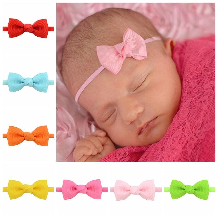 2Pcs Baby Girls Headband Infant Hair Accessories Cloth Tie Bows Headwear Tiara Gift Toddlers bandage Ribbon Newborn Headwrap Gorgeous Hair Accessories For Babies