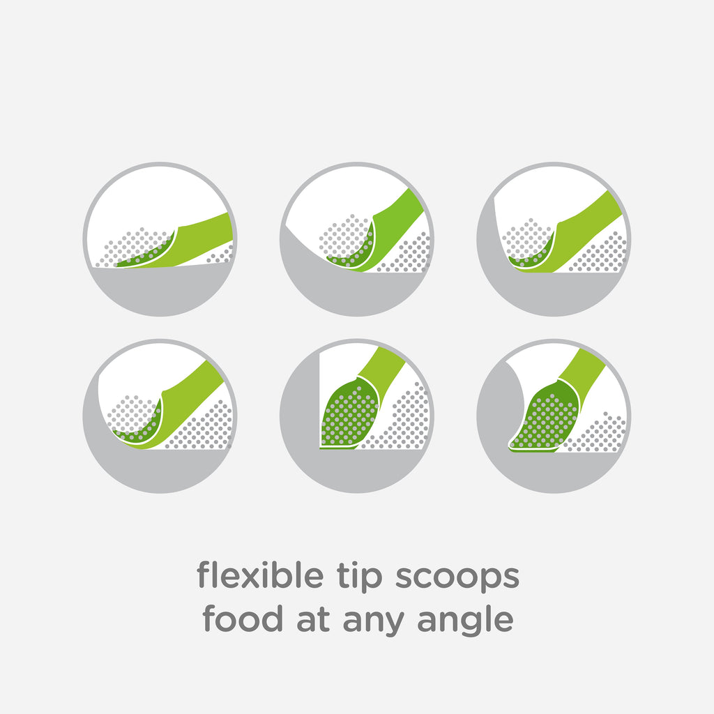 Olababy Feeding + Training Spoon Set for First Foods to Self-Feeding