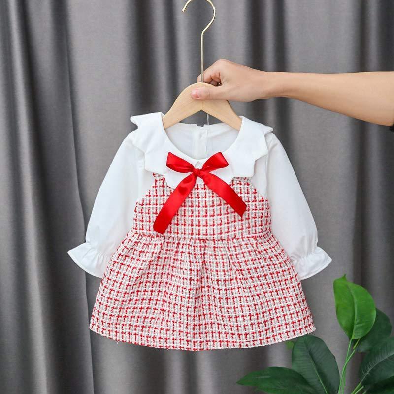 Newborn Baby Girl Cartoon Dress With Bag Infant Clothing Toddler Dress In elegant Design Made for Kids