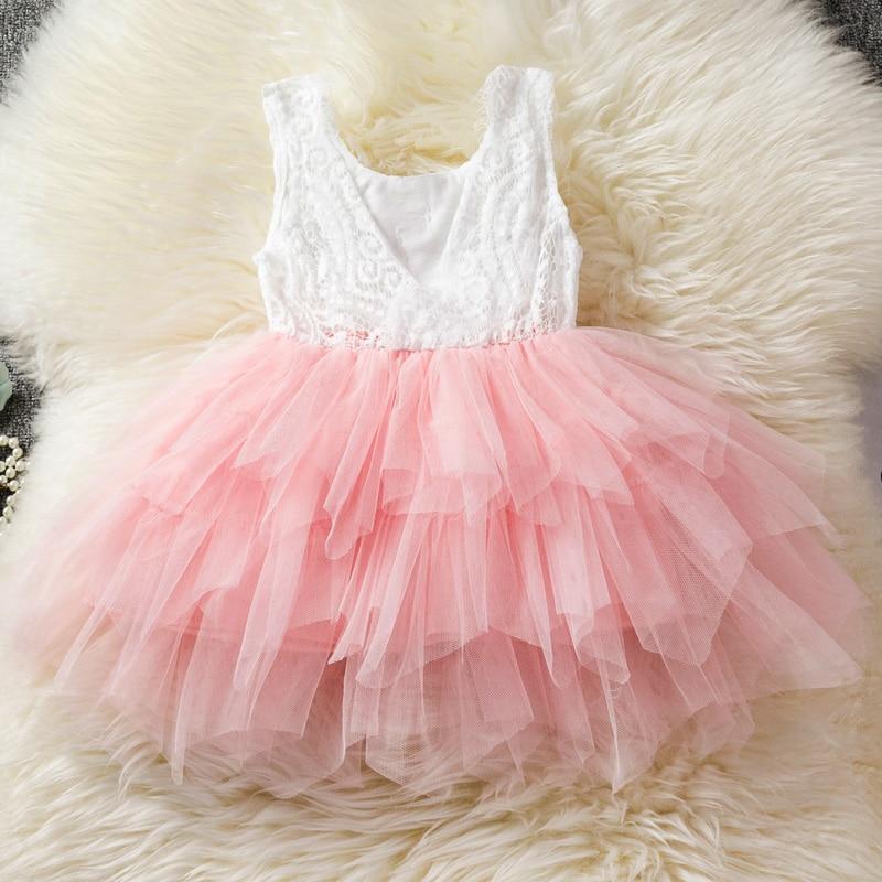 Luxury Toddler Girl Baby Fancy Clothing Dresses For 1 Year Birthday Christening Lace Girls Tulle  Infant Party Cake Smash Outfit Dress for Girls 1-6 Years