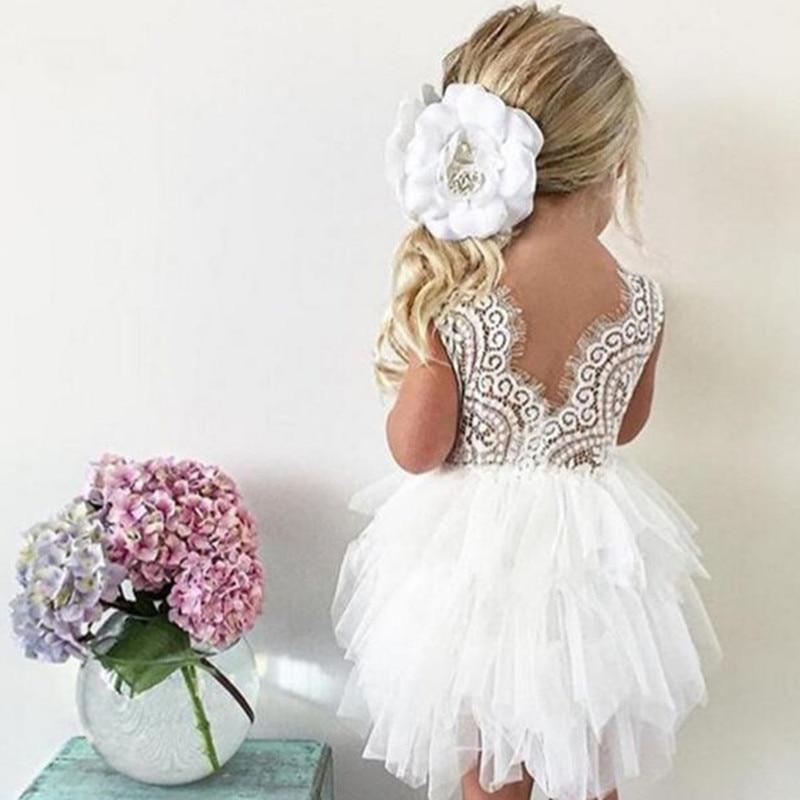 Luxury Toddler Girl Baby Fancy Clothing Dresses For 1 Year Birthday Christening Lace Girls Tulle  Infant Party Cake Smash Outfit Dress for Girls 1-6 Years