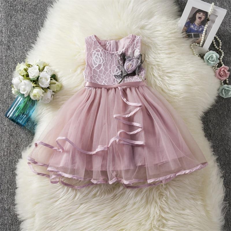 Luxury Toddler Girl Baby Fancy Clothing Dresses For 1 Year Birthday Christening Lace Girls Tulle  Infant Party Cake Smash Outfit Dress for Girls 1-6 Years