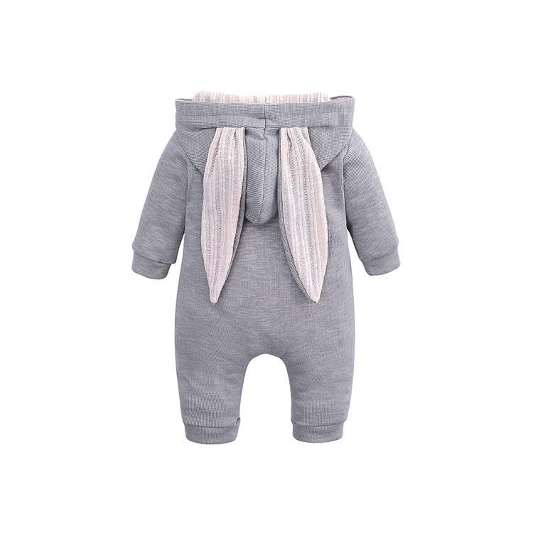 Modern New Luxury Newborn Baby Clothes Bunny Baby Rompers Cotton Hoodie Rabit Romper For Baby