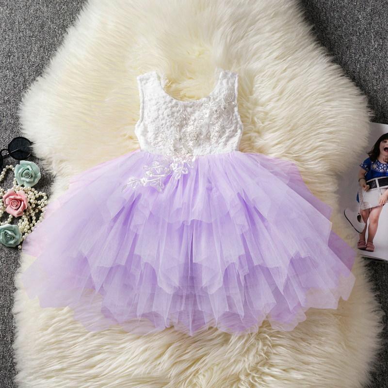 Luxury Toddler Girl Baby Fancy Clothing Dresses For 1 Year Birthday Christening Lace Girls Tulle  Infant Party Cake Smash Outfit Dress for Girls 1-6 Years