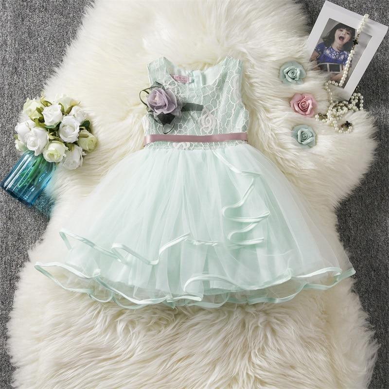Luxury Toddler Girl Baby Fancy Clothing Dresses For 1 Year Birthday Christening Lace Girls Tulle  Infant Party Cake Smash Outfit Dress for Girls 1-6 Years
