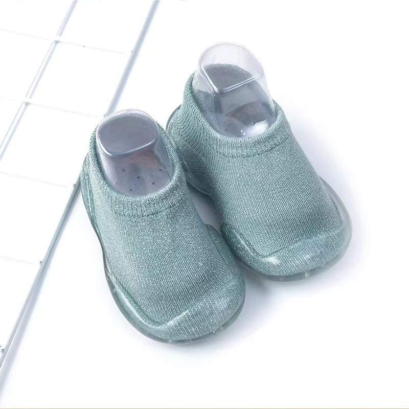 Organic Cotton Barefoot Sock Shoes for Baby & Toddlers – Clear Sole