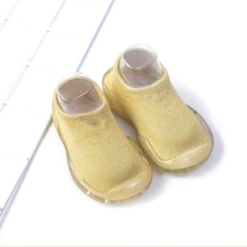 Organic Cotton Barefoot Sock Shoes for Baby & Toddlers – Clear Sole