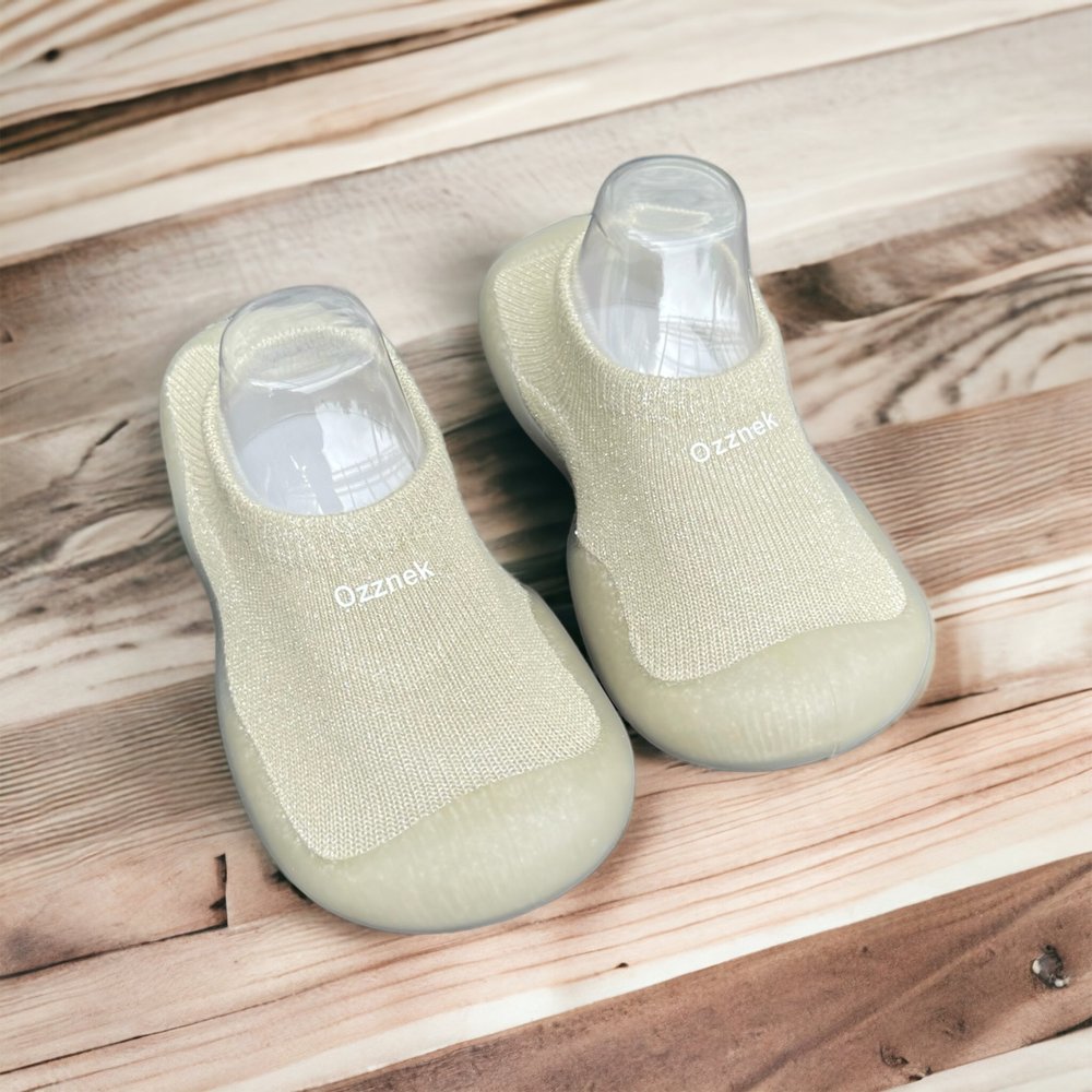 Organic Cotton Barefoot Sock Shoes for Baby & Toddlers – Clear Sole