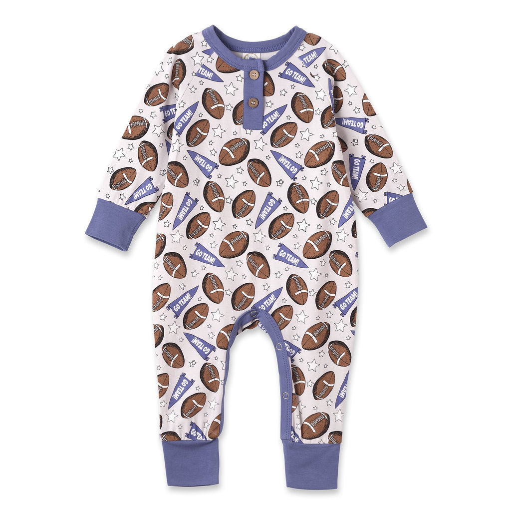 Football Baby Romper – Bamboo Soft, Sporty & Snuggle-Ready